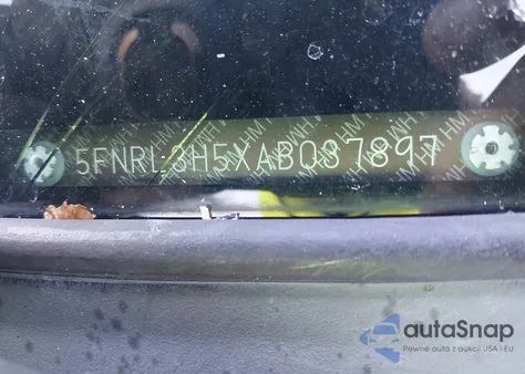 2010 Honda Odyssey Ex z USA, uszkodzony, nr VIN 5FNRL3H5XAB037897